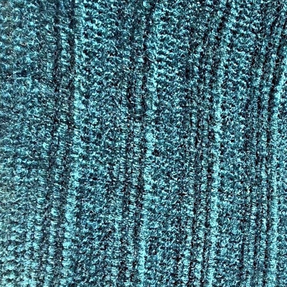 Sadie & Sage Teal Pleated Smash Dress Sleeveless Mock Neck Keyhole Back Medium M - Picture 4 of 8